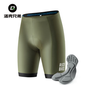 ROCKBROS Men Cycling Shorts 3D Sponge Padded Shockproof Comfortable MTB Road Bike Riding Pants for Men Reflective Breathable Bike Shorts