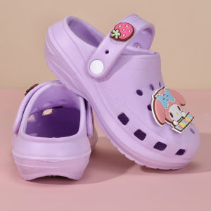 KUROMI Clog Slipper For Kids Beach Sandals Anti- Slip Breathable Casual Flip-Flop 6699-1