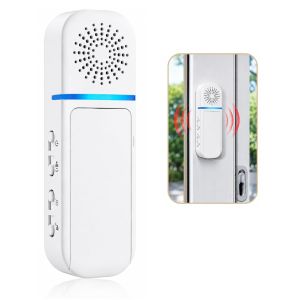 DAYTECH Vibration Alarm Door Window Sensor 110dB Anti Theft Security Alarm Sensitive Vibration Alert for Home Office Earthquake Vibration Alert