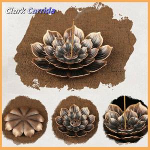 [Clark Carrida] Hương Stick chủ tấm tròn Phật Giáo insense Ash Catcher joss Cone insence