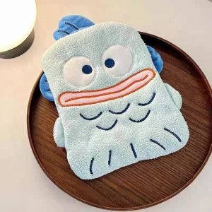 Anime Sanrio Hand Towel Hangydon Cute Kawaii Cartoon Home Bathroom Kitchen Water Absorbent Towel Home Decoration Girl Plush Quick Dry Cleaning Towel Gift