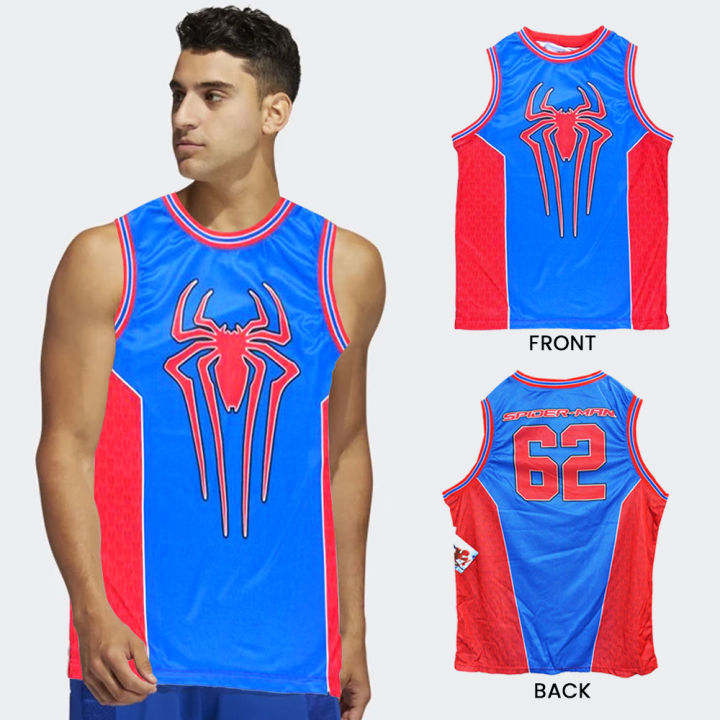 Red and blue basketball clearance jersey