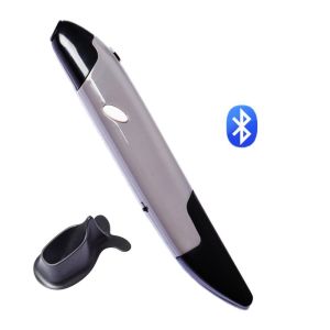 MIIQNUS Tương thích Bluetooth Chuột bút trình chiếu quang không dây ABS Không dây Chuột bút đứng trình bày 2.4GHz Bút Chuột Pc Im lặng Chuột mini 4 phím dọc Pad máy tính máy tính máy tính xách tay