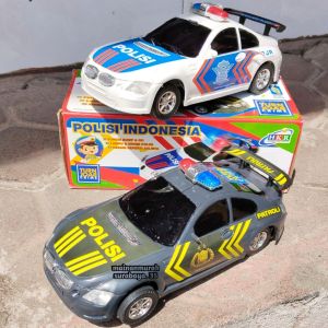 Terbaru Mainan Anak Cowok Mobil Polisi Indonesia 66 21026P | Mainan Edukasi Anak Menggunakan Baterai 2pcs BIsa Nyala Dan Ada Lampu | Mainan Anak Mobil Polisi Bisa Berjalan Turn Back Crime Patroli Polisi