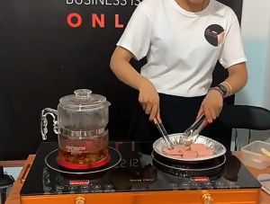 Bếp Hồng Ngoại Đôi Cảm Ứng Công Suất 3500W x 2  Mặt Kính Cường Lực Bếp Điện Đôi  PVN9698
