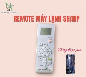 Remote điều khiển máy lạnh điều hoà SHARP 1 chiều . Đồ bấm máy lạnh SHARP . Tặng kèm pin sử dụng