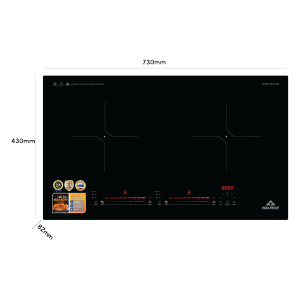 Bếp từ đôi thương hiệu Hòa Phát - Model HPC D21A2 - Hàng chính hãng