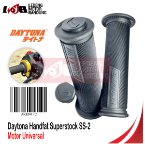 Daytona Handgrip Superstock 5213 SS-2 Hitam Handfat Karet Stang Motor Universal