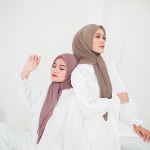 NELAFA Syafira Hijab Segi Empat Plisket / Square Plisket Nelafa