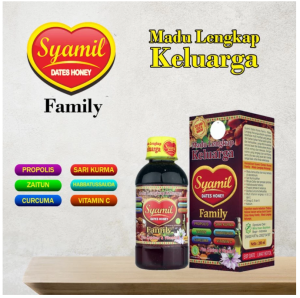 Madu Syamil Family 200ml Dates Honey Madu Propolis Kalsium dan Minyak Zaitun multivitamin