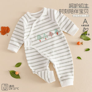 Baby long-sleeved butterfly romper a Cotton-like autumn clothing seamless jumpsuit for all seasons newborn autumn outfit
