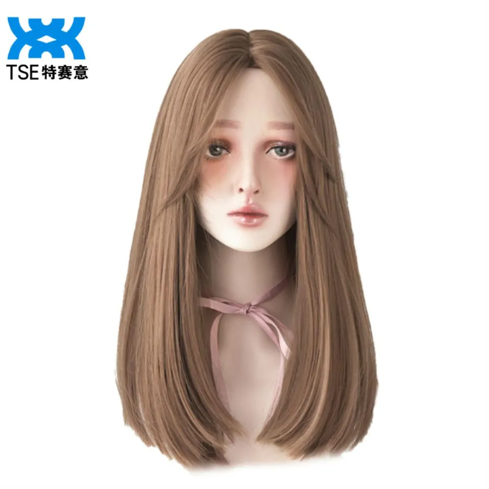 TSE Korean Style Wig Fashion Center parted Without Bangs Women s