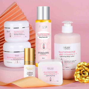 AILKE Brightening Skin Care Set With Vitamin C Glutathione Reduce Spots Moisturizing Smooth Soft Skin Improve Skin Radiant2026