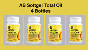 AB Softgel Total Oil - 4 Bottles (30+30+30+30 = 120 Capsules) 9 Essential Oil in 1