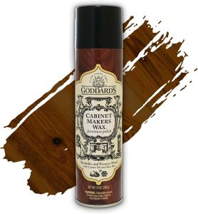 Goddards Cabinet Makers Wax Spray Wood Furniture Polish Conditioner and Dust Cleaner with Bees Wax and Lemon Oil Shine & Stain Protection 12 oz