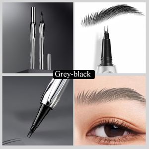 Eyebrow liquid pen double tip untuk alis serat two point model twisted pulpen pensil alis dua cabang waterproof natural long las Anti Luntur Natural Eye Makeup