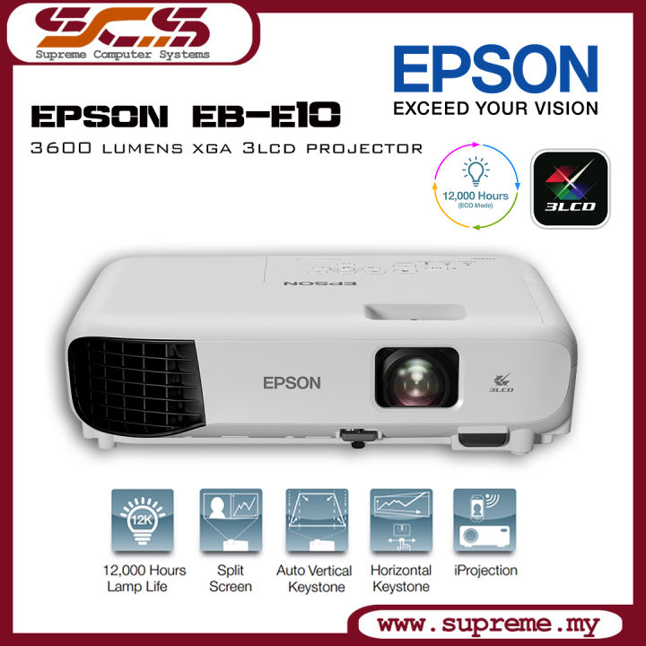 Epson EB-E10 XGA 3LCD Projector | Lazada