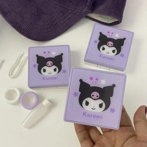 ZEEMIN Halloween Christmas Sanrio Kawaii Hello Kitty Color Contacts Case My Melody Pochacco Cinnamoroll Cartoon Cute Anime Contact Lens Storage Box Gift