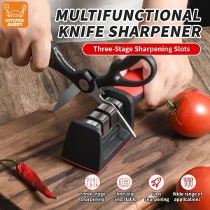 Professional Kitchen Knife Sharpener Fast Sharpening Polishing Tool Multifunction Blade Grinder for Home Cooking