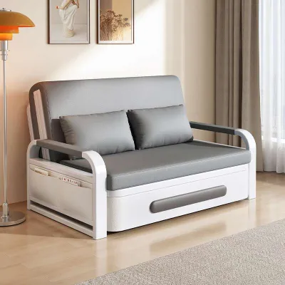 HDB Foldable Sofa Bed With Storage Folding 2 Seater Multifunctional Living Room Bolster Washable