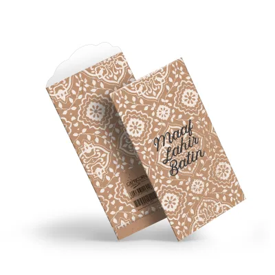 Capricorn Design Amplop Lebaran Rustic Floral isi 5 | Angpao Idul Fitri Vintage Kraft - AMPFK 062