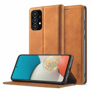 For Samsung Galaxy A53 A73 A33 A13 5G Cover Samsung A13 4G Phone Case Strong Magnetic Leather Wallet Card Slot Couples Flip Cover Casing