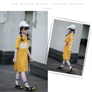 Dress Anak Perempuan Impor Kuning Simple Usia 4-9 Tahun/ Baju Anak Lucu Murah Best Seller