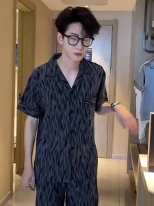 Pajamas Short-Sleeved Shorts Thin Ice Silk Style Summer Silk Loungewear Suit