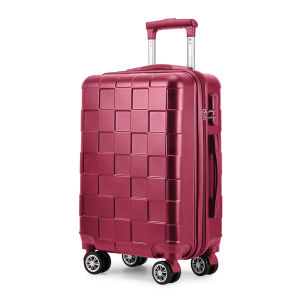 YAKS Portable small travel suitcase with 20nch hard shell lightweight 100% ABS 4-wheel carry on luggage 2420