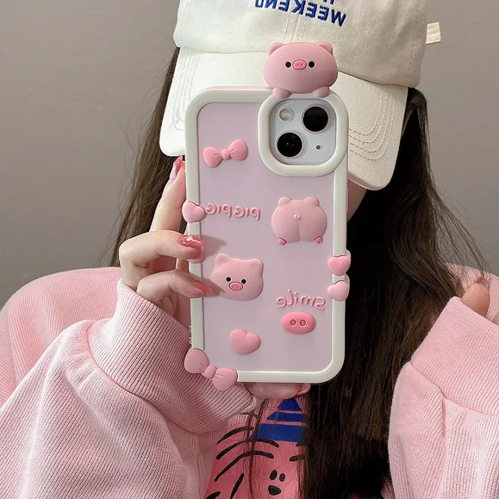 CrashStar%203D%20Cute%20Pink%20Pig%20Thick%20Silicone%20Soft%20Shockproof%20Case%20For%20iPhone%2015%2014%2013%2012%2011%20Pro%20Max%20XS%20XR%20X%208%207%20Plus%20+%20SE%202020%20Cartoon%20Anti-fall%20Phone%20Casing%20Cover%20Shell%20Hot%20Sale%20-%20Image%204