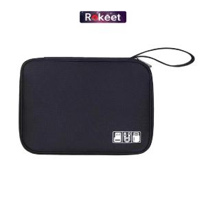 Rokeet Gadget Travel Bag Tas Gadget Organizer Pouch Powerbank Kabel Charger Waterproof