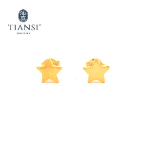 TIANSI 916 (22K) GOLD STAR EARRING 星星耳钉-EDXX-05 Subang Emas