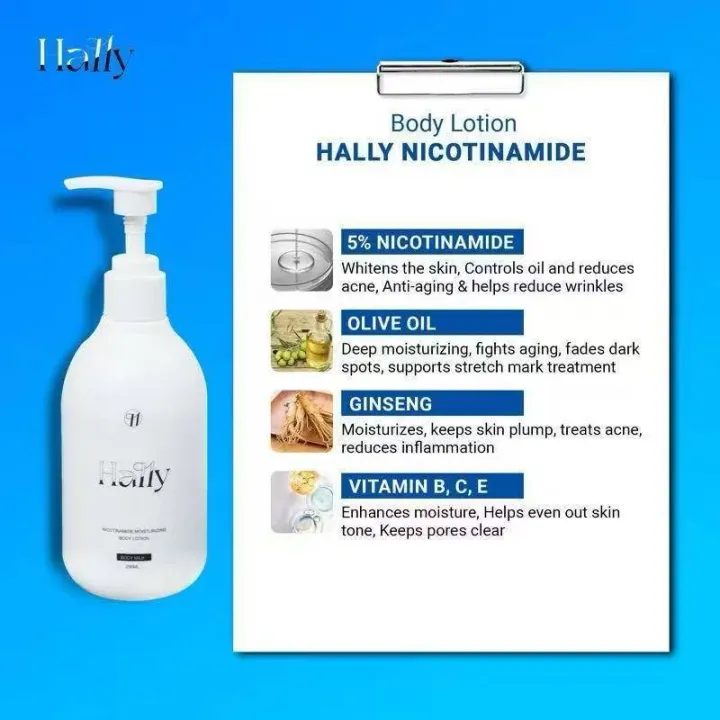 Set%20OF%203%20HALLY%20NICOTINAMIDE%20MILK%20WHITENING%20BODY%20LOTION%20250ml%20Body%20Care%20-%20Image%203