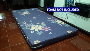 10 INCHES FOAM COVER LONG ZIPPER SEMICOTTON (RANDOM DESIGN/COLOR!)