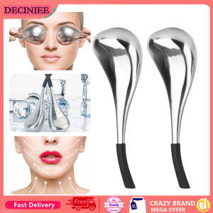DECINIEE 1 Pcs Ice Globes Spoon Massager Stainless Steel Facial Massage Stick Facial Massager for Face Eye Massager Face Roller Skin Care Tools