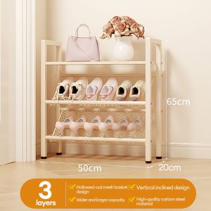 STOCK Stainless Steel Shoe Rack Shoe Shelf Indoor Outdoor Storage Organizer Rak Kasut Rak Murah 鞋架