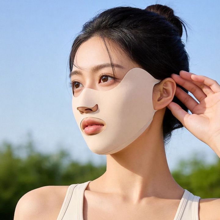 NOVELLEO%20Breathable%20Ice%20Silk%20%20Summer%20Thin%20Face%20Cover%20Adjustable%20UV%20Protection%20Face%20Shield%20Women/Girls%20-%20Image%207