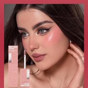 Matte Lipstick Set-3Pcs High Pigmented Liquid Lip Stain Tint Super Matte Velvet Lip Gloss Up to 16H Wear Long Lasting Waterproof Non-Stick Cup Lip Balm Thanksgiving Makeup Gift for Women-Set A Set B