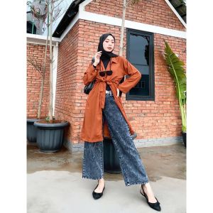 Celana Jeans Kulot Wanita Celana Jeans High Waist Kulot Jeans High Quality High Waist Kulot Fashion Wanita Celana Panjang Wanita / Celana Wanita