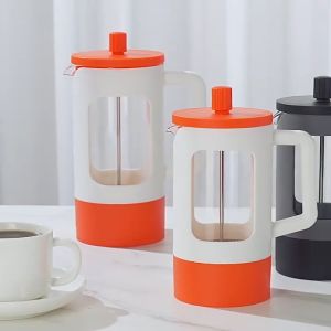 【COD】600ML French Press Coffee Maker Portable Espresso Press Pot with Triple Filter Gift Set