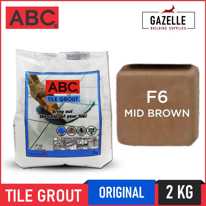 ABC Tile Grout Original Bonding Solution 2kg - Mid Brown F6 | Lazada ...