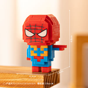 YONGQING ✨บล็อกการสร้างของเล่น ตุ๊กตาการ์ตูนปริศนาบล็อกการสร้างเครื่องประดับแบบจําลองเพื่อมอบของขวัญให้เพื่อน ๆ บล็อกตัวต่อ✨