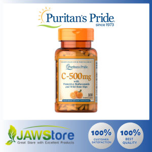 Puritans Pride Vitamin C-500 mg with Bioflavonoids & Rose Hips 500 mg / 100 Caplets / Item #430