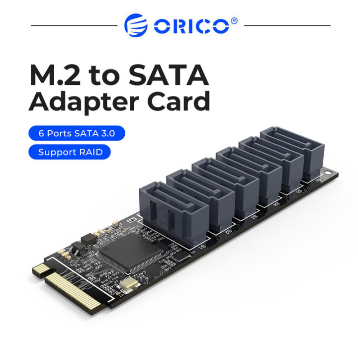 Ssd Adapter Sata Pcie Nvme ORICO PCIe Gen3 M 6พอร์ต SATA - Main Image