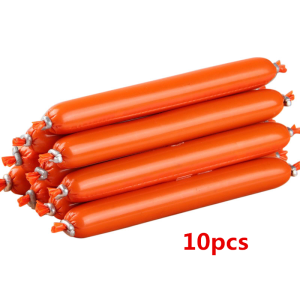 10/50pcs snack sosis hewan peliharaan 15g/batang sosis ham anjing kecil bisa untuk pelatihan hewan