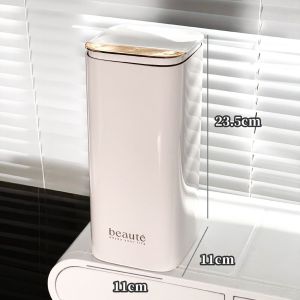 Makeup Brush Storage BoxPush-type Brush Holder Dustproof Large Capacity Desktop Vanity Organizer