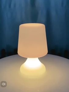 Colorful Remote-Controlled Small Table Lamp Rechargeable Decorative Atmosphere Lamp USB Charging