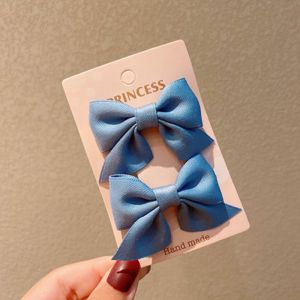 YYDS 2Pcs/Pair Kids Butterfly Hair Clip Set Girls Sweet Bow Duckbill Clip Hairpins Hair Accessories