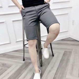 Quần Short Tây Âu [ quần sọt tây âu hình thật tự chụp ] Vải Giản Dày Dặn Thấm Hút Mồ Hôi Thoải Mái Người Mặc Quần Phom Chuẩn Như Hình MÀU Cafe Sữa ( Nhiều Màu ) Shop Tự chọn Màu Cho Người Mua
