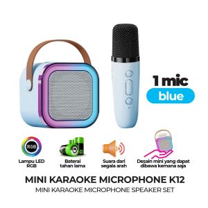 MINI KARAOKE K12 Colorful Mini Karaoke Microphone Speaker Set